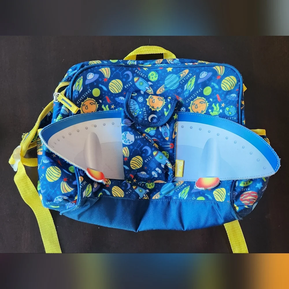 Bixbee Kids OuterSpace-Themed Backpack With Wungs